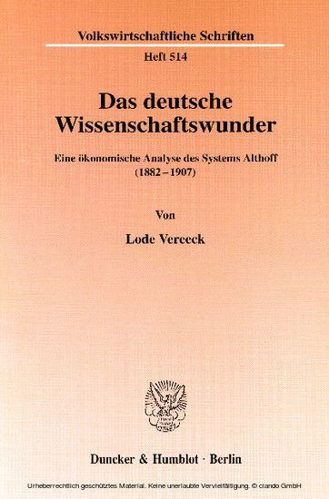 Das deutsche Wissenschaftswunder. main product photo