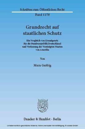 Grundrecht auf staatlichen Schutz.