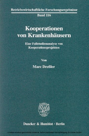 Kooperationen von Krankenhäusern. main product photo