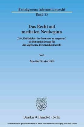 Das Recht auf medialen Neubeginn.