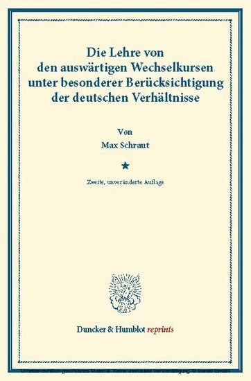 Die Lehre von den auswärtigen Wechselkursen main product photo