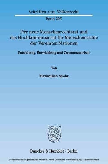 Der neue Menschenrechtsrat und das Hochkommissariat für Menschenrechte der Vereinten Nationen. main product photo