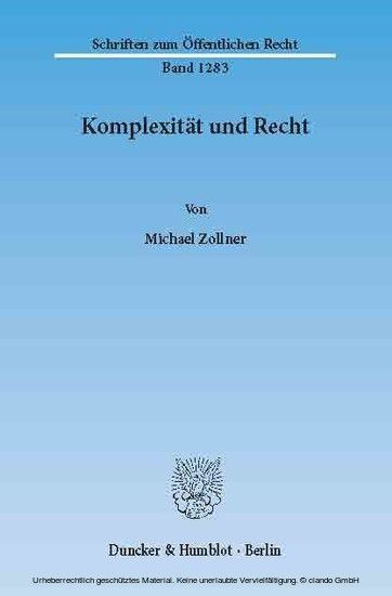 Komplexität und Recht. main product photo