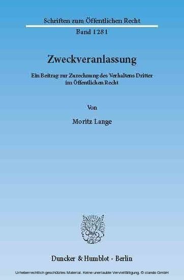Zweckveranlassung. main product photo