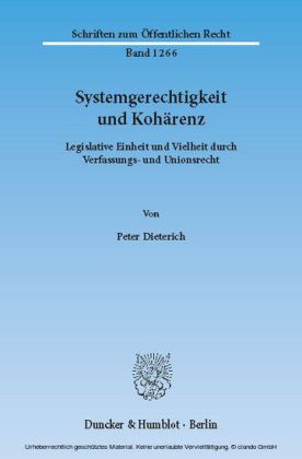 Systemgerechtigkeit und Kohärenz.