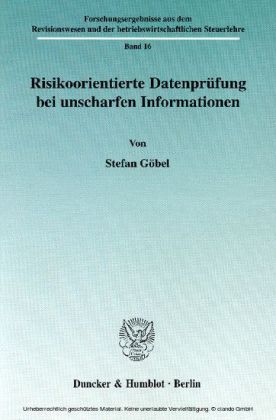 Risikoorientierte Datenprüfung bei unscharfen Informationen.