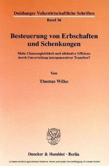Besteuerung von Erbschaften und Schenkungen. main product photo
