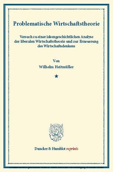 Problematische Wirtschaftstheorie. main product photo