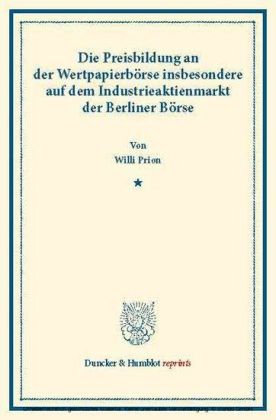 Die Preisbildung an der Wertpapierbörse