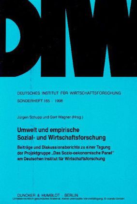 Umwelt und empirische Sozial- und Wirtschaftsforschung.