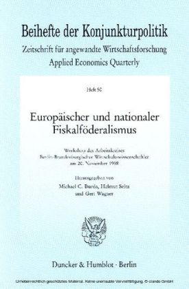 Europäischer und nationaler Fiskalföderalismus.