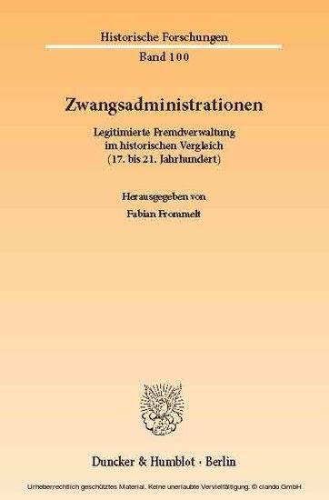 Zwangsadministrationen. main product photo