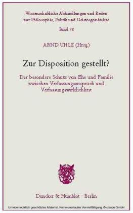 Zur Disposition gestellt?