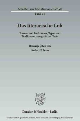 Das literarische Lob.