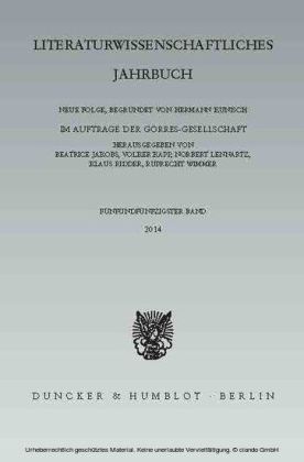Literaturwissenschaftliches Jahrbuch.