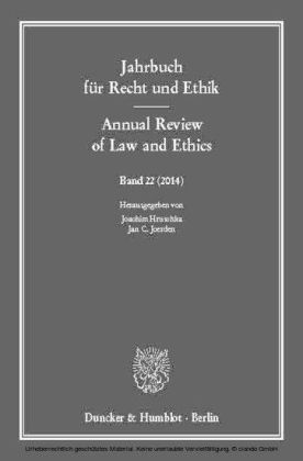 Jahrbuch für Recht und Ethik / Annual Review of Law and Ethics.
