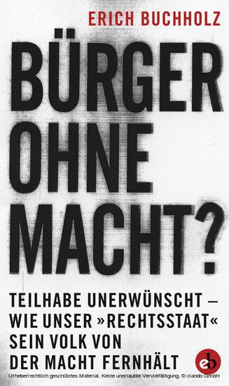 Bürger ohne Macht? main product photo