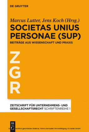 Societas Unius Personae (SUP)