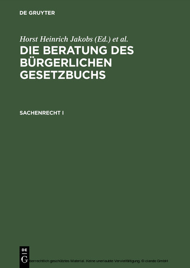 Sachenrecht I main product photo
