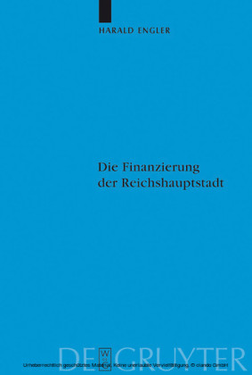 Die Finanzierung der Reichshauptstadt