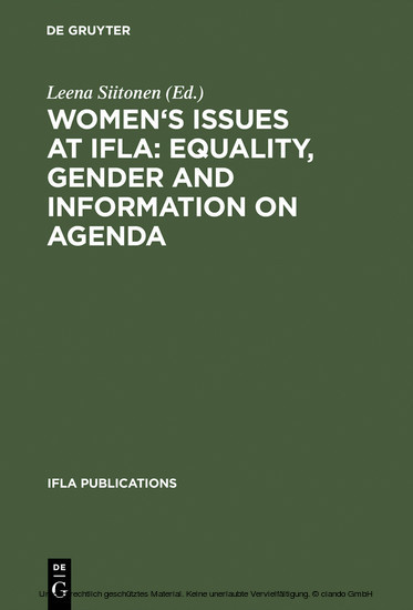 Women's Issues at IFLA: Equality, Gender and Information on Agenda main product photo
