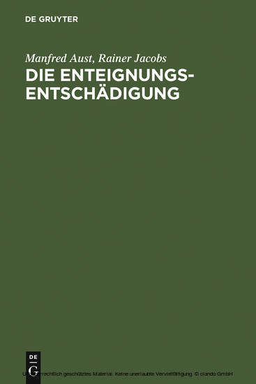 Die Enteignungsentschädigung main product photo