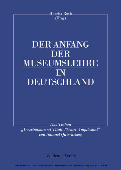 Der Anfang der Museumslehre in Deutschland main product photo