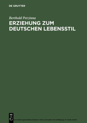 Erziehung zum deutschen Lebensstil