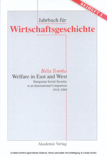 Welfare in East and West main product photo