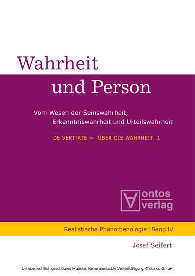 De Veritate - Über die Wahrheit main product photo