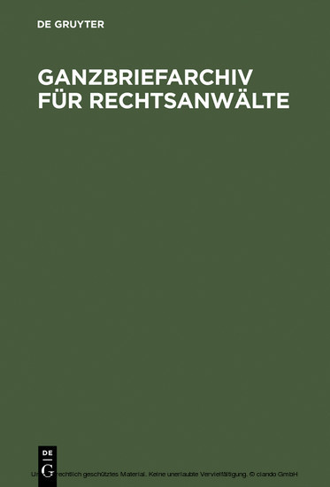 Ganzbriefarchiv für Rechtsanwälte main product photo