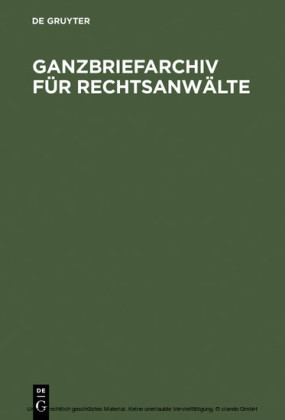 Ganzbriefarchiv für Rechtsanwälte