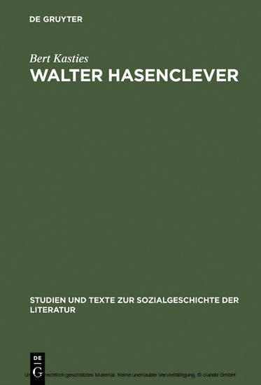 Walter Hasenclever main product photo