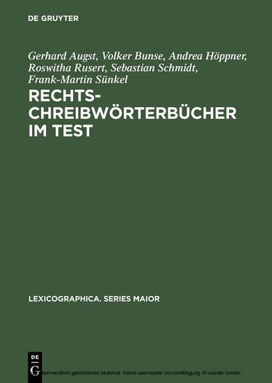 Rechtschreibwörterbücher im Test main product photo