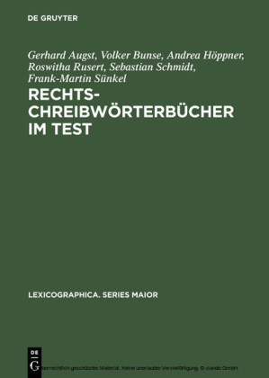 Rechtschreibwörterbücher im Test