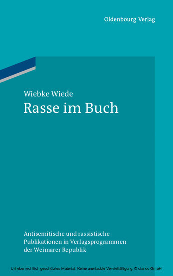 Rasse im Buch main product photo