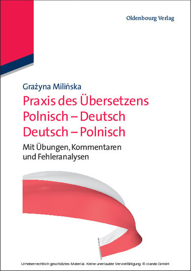 Praxis des Übersetzens Polnisch-Deutsch/Deutsch-Polnisch main product photo