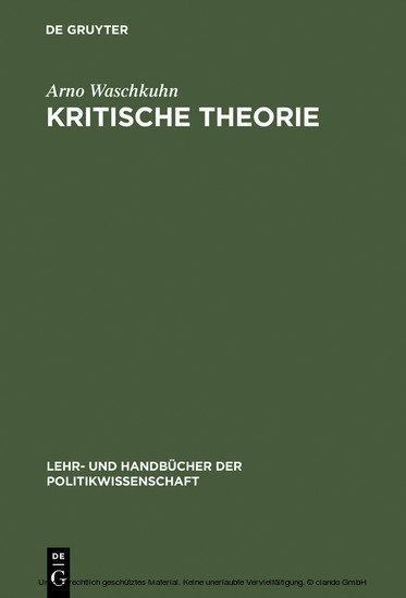 Kritische Theorie main product photo