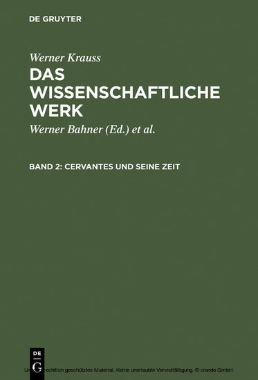 Cervantes und seine Zeit main product photo