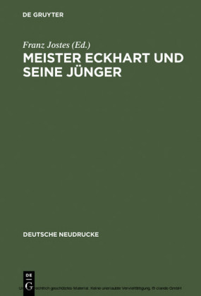Meister Eckhart und seine Jünger