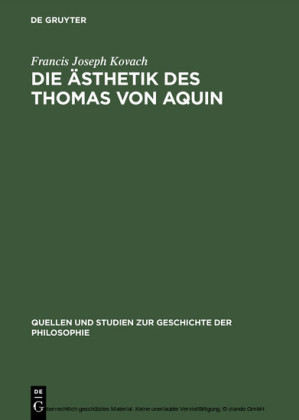 Die Ästhetik des Thomas von Aquin