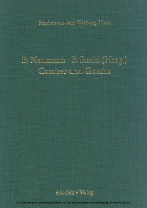 Cassirer und Goethe