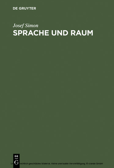 Sprache und Raum main product photo