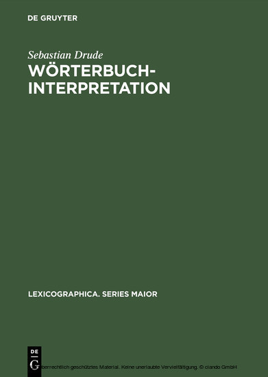 Wörterbuchinterpretation main product photo