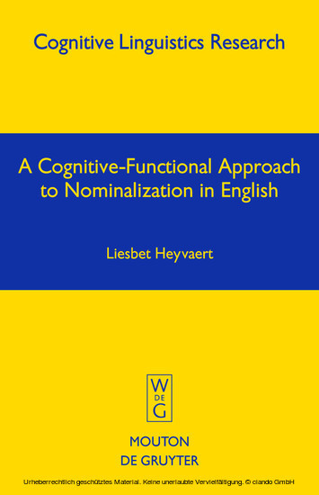 A Cognitive-Functional Approach to Nominalization in English main product photo