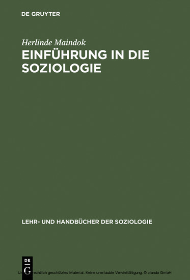 Einführung in die Soziologie main product photo