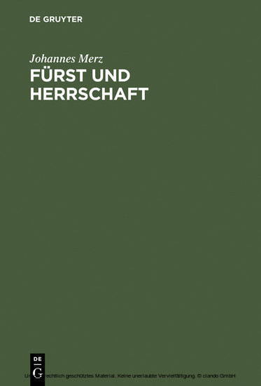Fürst und Herrschaft main product photo