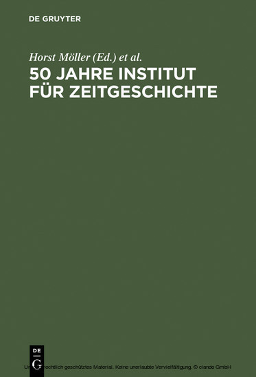 50 Jahre Institut für Zeitgeschichte main product photo