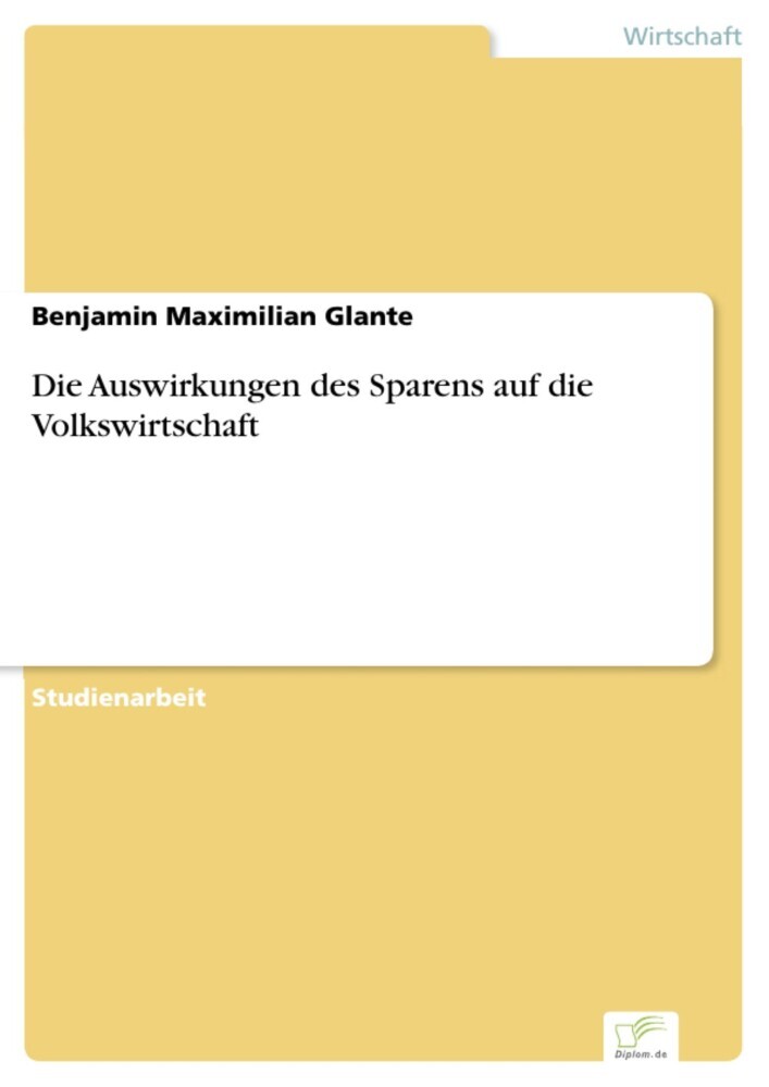 Die Auswirkungen des Sparens auf die Volkswirtschaft main product photo