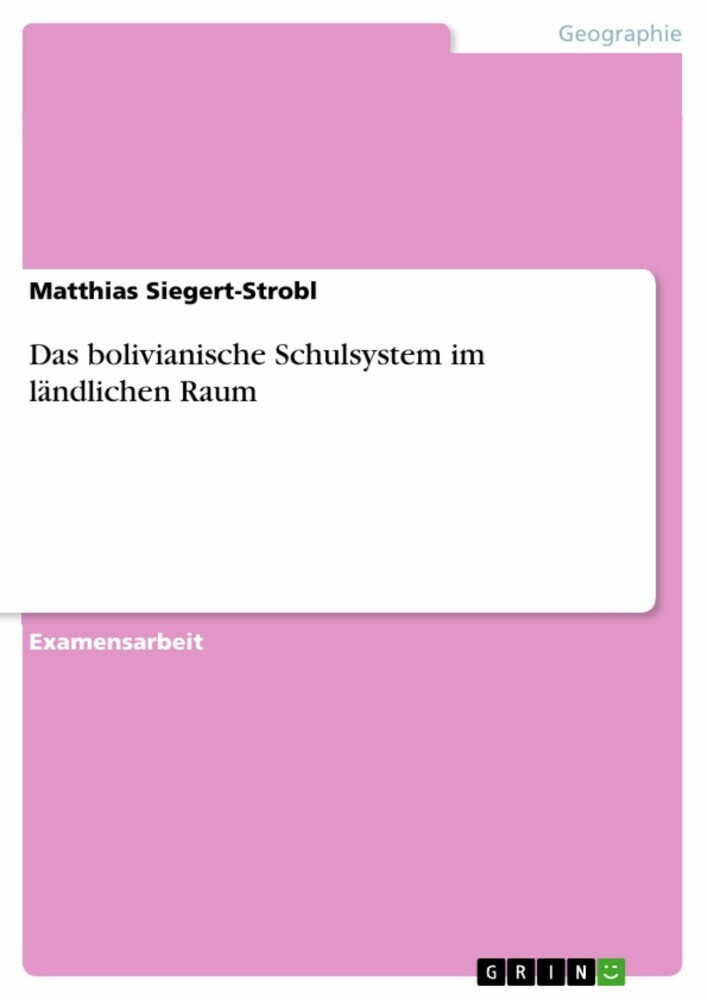 Das bolivianische Schulsystem im ländlichen Raum main product photo